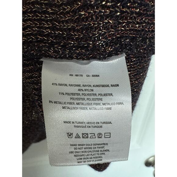 NWT Anthropologie Moth Riella Sleeveless Metallic Sweater, XL - Picture 7 of 7